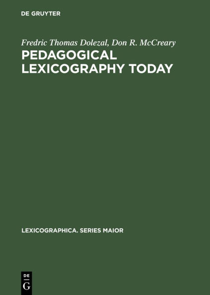 Pedagogical Lexicography Today: A Critical Bibliography on Learners' Dictionaries with Special Emphasis on Language Learners and Dictionary Users