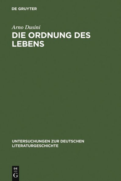 Die Ordnung Des Lebens: Zu Franz Grillparzers Selbstbiographie