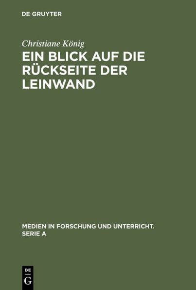 Ein Blick auf die Rückseite der Leinwand: Feministische Perspektiven zur Produktion von Weiblichkeit im Diskurs >Film<