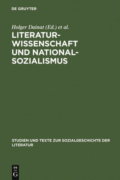 Literaturwissenschaft und Nationalsozialismus