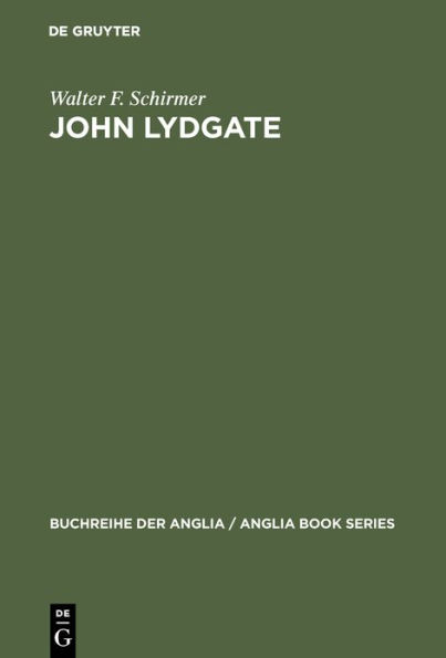 John Lydgate: Ein Kulturbild aus dem 15. Jahrhundert
