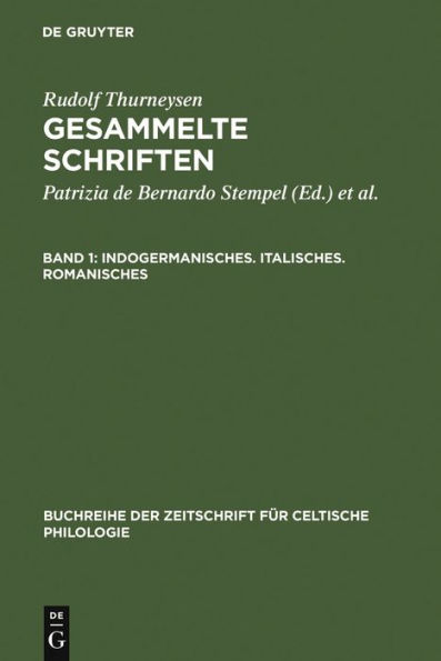 Indogermanisches. Italisches. Romanisches