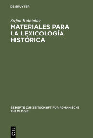 Title: Materiales para la lexicología histórica: Estudio y repertorio alfabético de las formas léxicas toponímicas contenidas en el 