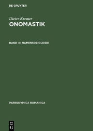 Title: Namensoziologie, Author: Friedhelm Debus