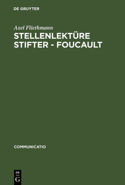 Stellenlekt re Stifter - Foucault