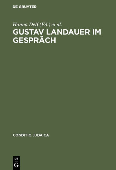 Gustav Landauer im Gespräch: Symposium zum 125. Geburtstag