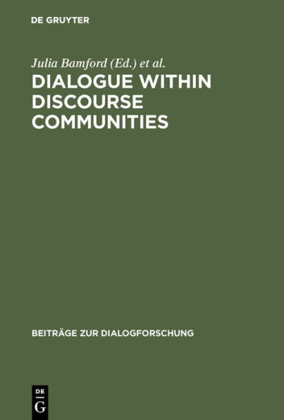 Dialogue within Discourse Communities: Metadiscursive Perspectives on Academic Genres