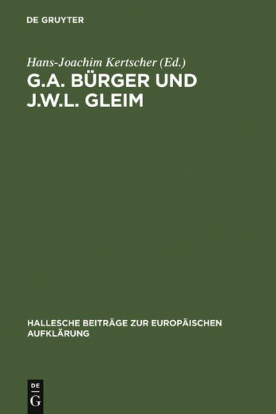 G.A. B rger und J.W.L. Gleim