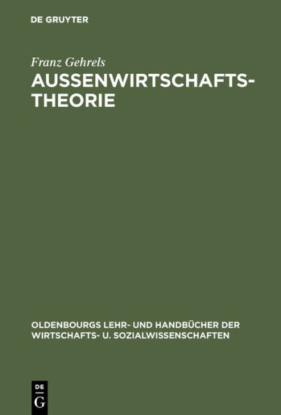 Außenwirtschaftstheorie / Edition 2