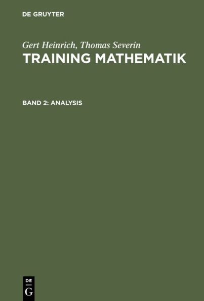 Training Mathematik, Band 2, Analysis