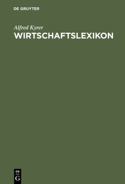 Wirtschaftslexikon / Edition 4