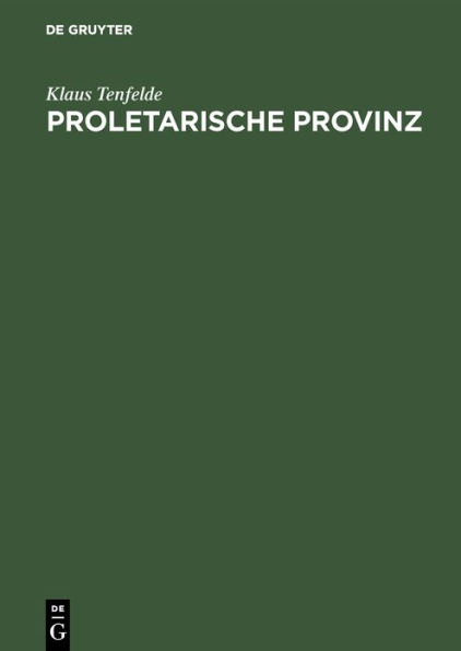 Proletarische Provinz: Radikalisierung und Widerstand in Penzberg/Oberbayern 1900-1945