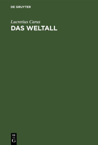 Das Weltall: Ein Lehrgedicht in sechs Ges ngen