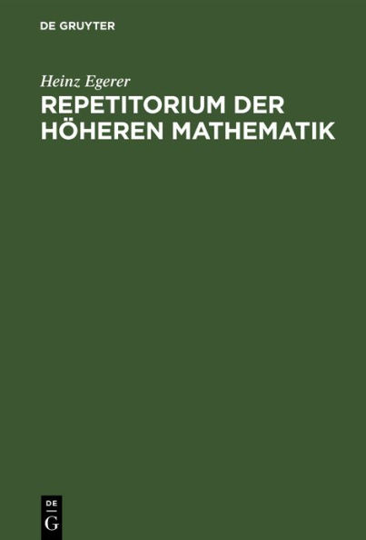 Repetitorium der höheren Mathematik