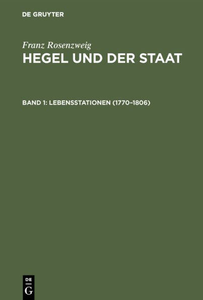 Lebensstationen (1770-1806)