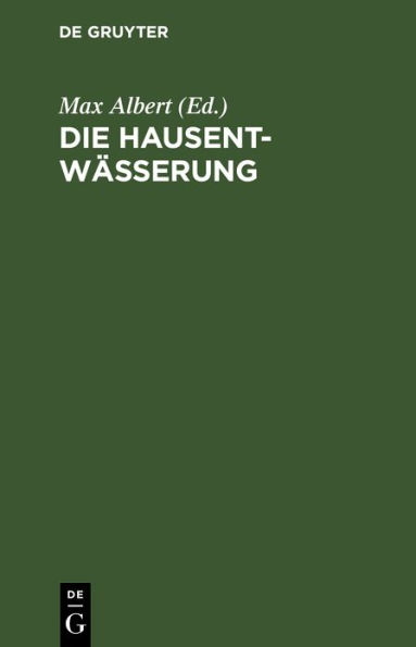 Die Hausentwässerung