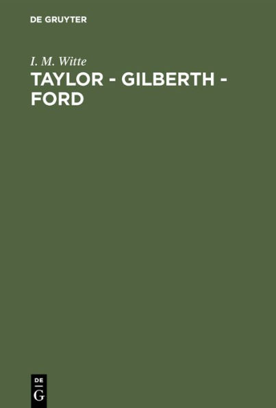 Taylor - Gilberth - Ford / Edition 2