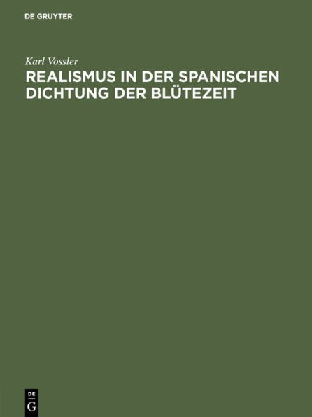 Realismus in der spanischen Dichtung der Blütezeit