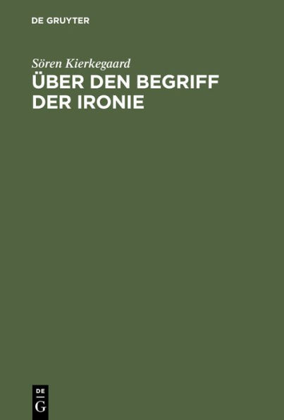 ï¿½ber den Begriff der Ironie