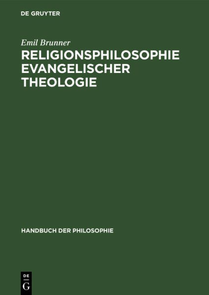 Religionsphilosophie evangelischer Theologie