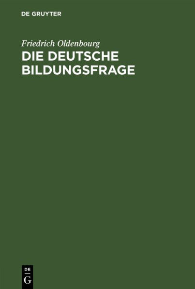 Die deutsche Bildungsfrage