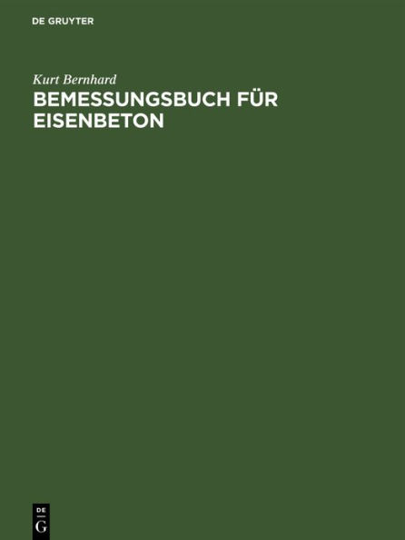 Bemessungsbuch für Eisenbeton