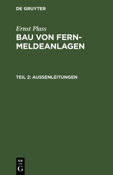 Au enleitungen / Edition 1