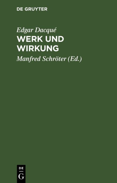 Werk und Wirkung: Eine Rechenschaft