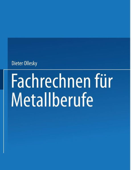 Fachrechnen für Metallberufe