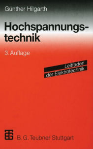 Title: Hochspannungstechnik, Author: Günther Hilgarth