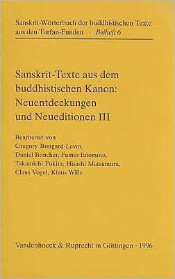 Sanskrit-Texte aus dem buddhistischen Kanon: Dritte Folge