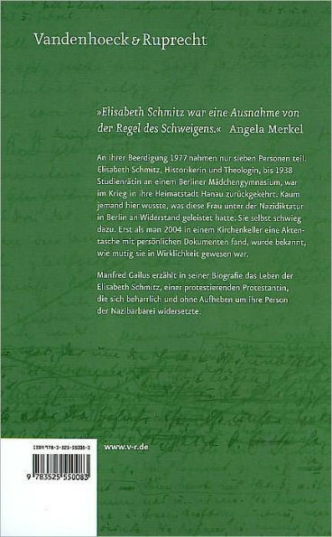 Mir aber zerriss es das Herz: Der stille Widerstand der Elisabeth Schmitz