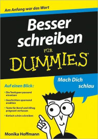 Title: Besser schreiben für Dummies, Author: Monika Hoffmann