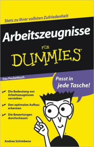 Title: Arbeitszeugnisse für Dummies Das Pocketbuch, Author: Andrea Schimbeno