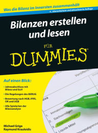 Title: Bilanzen erstellen und lesen für Dummies, Author: Michael Griga