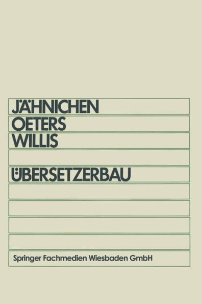 Übersetzerbau: Skriptum für Informatiker im Hauptstudium