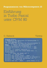 Title: Einführung in Turbo Pascal unter CP/M 80, Author: Gerd Harbeck