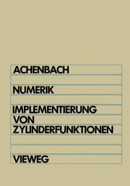 Numerik: Implementierung von Zylinderfunktionen