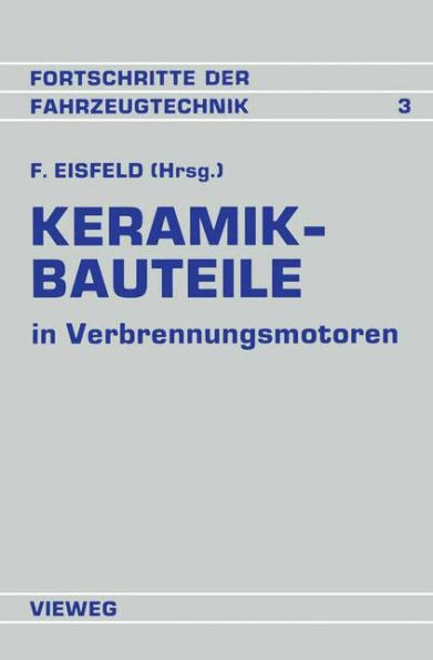 Keramik-Bauteile in Verbrennungsmotoren: Reibung Verschleiß Herstellung Bearbeitung