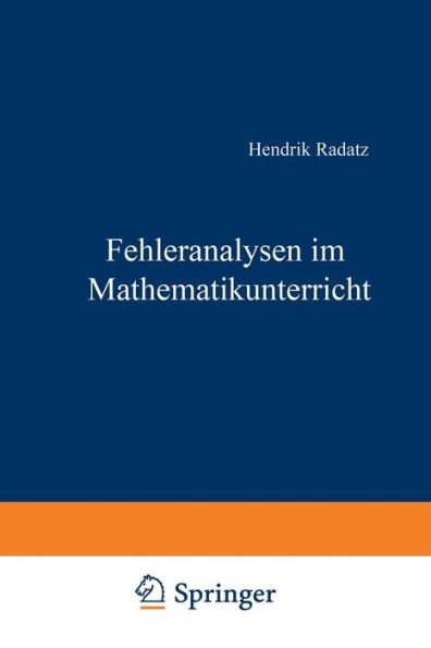 Fehleranalysen im Mathematikunterricht