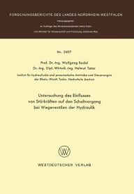 Title: Untersuchung des Einflusses von Störkräften auf den Schaltvorgang bei Wegeventilen der Hydraulik, Author: Wolfgang Backé