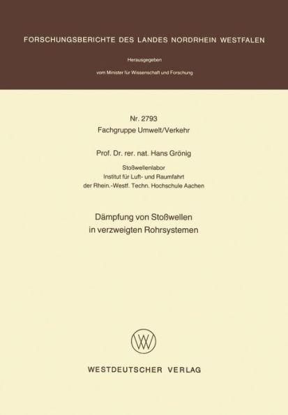 Dämpfung von Stoßwellen in verzweigten Rohrsystemen