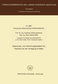 Title: Spannungs- und Verformungszustand von Pipelines bei der Verlegung im Meer, Author: Konstantin Kokkinowrachos