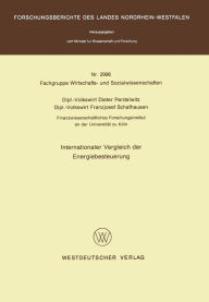 Title: Internationaler Vergleich der Energiebesteuerung, Author: Dieter Perdelwitz