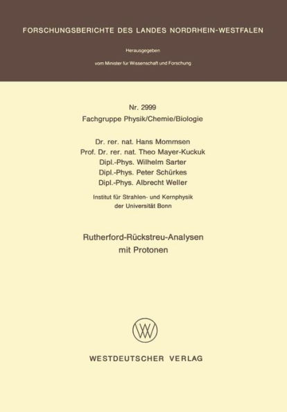 Rutherford-Rückstreu-Analysen mit Protonen