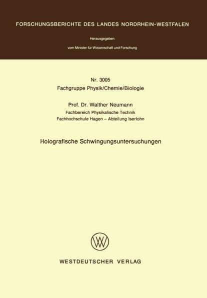 Holografische Schwingungsuntersuchungen