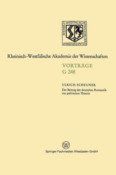 Der Beitrag der deutschen Romantik zur politischen Theorie