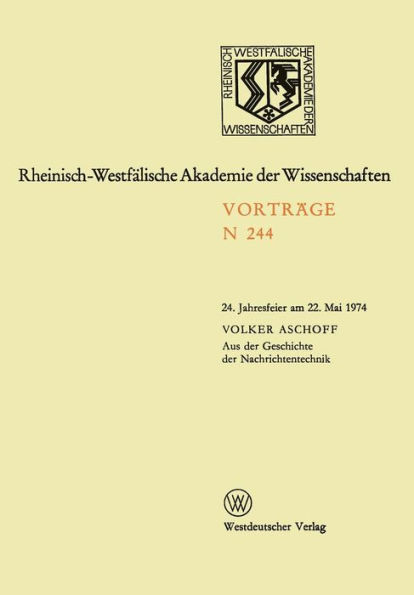 Aus der Geschichte der Nachrichtentechnik: 24. Jahresfeier am 22. Mai 1974