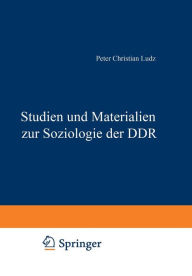 Title: Studien und Materialien zur Soziologie der DDR, Author: Peter Christian Ludz