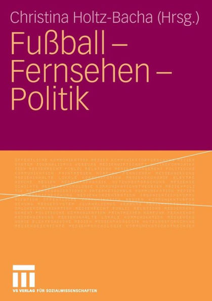 Fuï¿½ball - Fernsehen - Politik